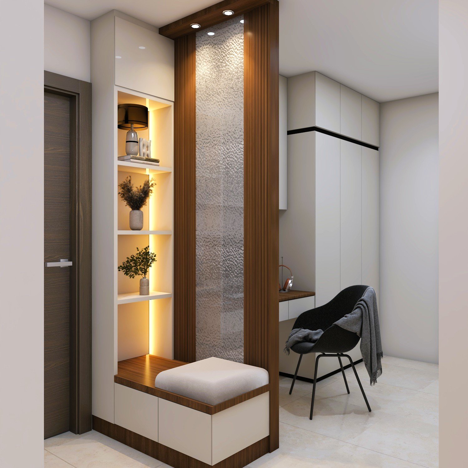 Civil, electrical and false ceiling work